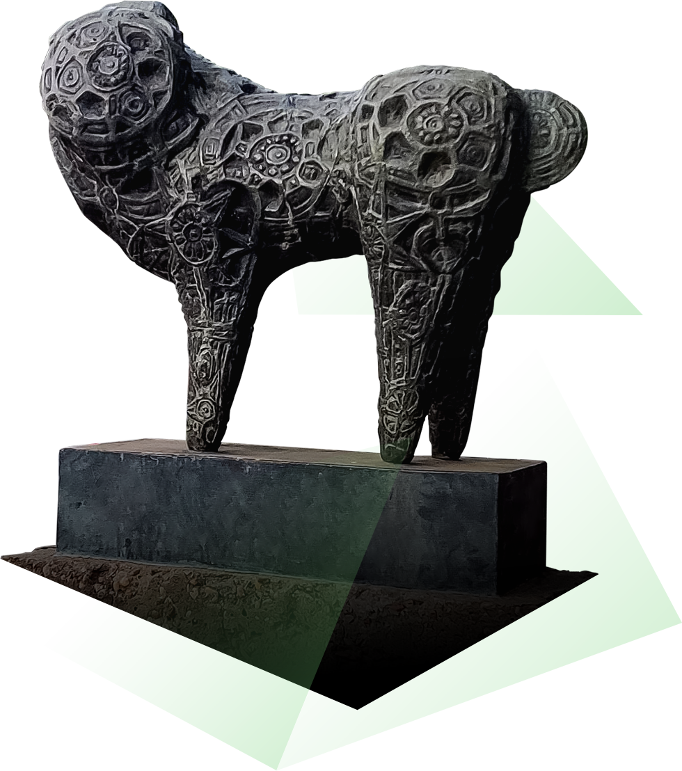 León de Damasco sculpture